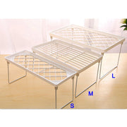 Expandable Kitchen Counter Shelf – Stackable Organizer Rack for Cabinet, Bathroom & Desktop Storage